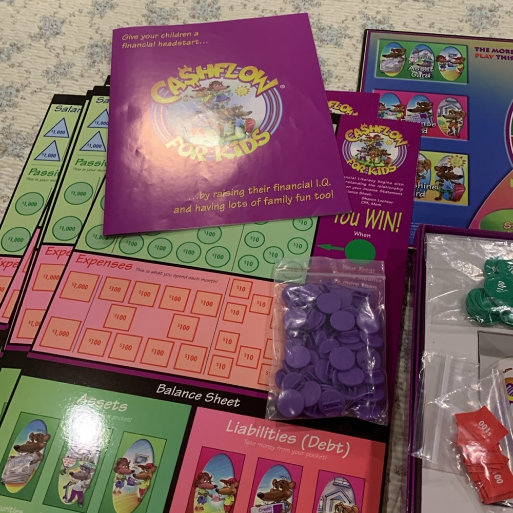 Cashflow for Kids Board Game Like NEW Give your Kids a Fun Financial head start - Picture 3 of 15